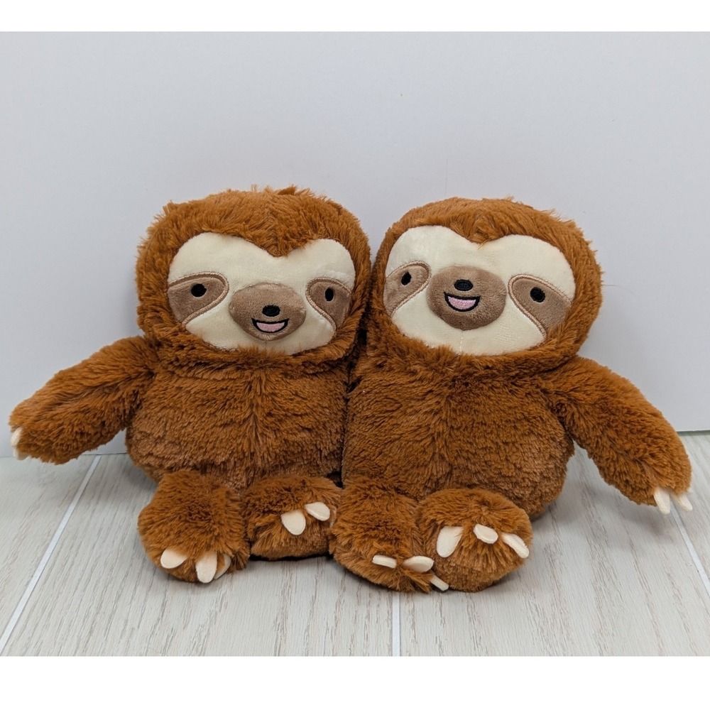 Frankford Sloth Plush Pair‎ Small Brown Hugging sloths
